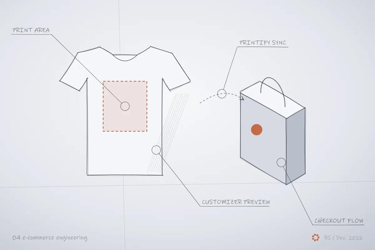Concept sketch for e-commerce engineering